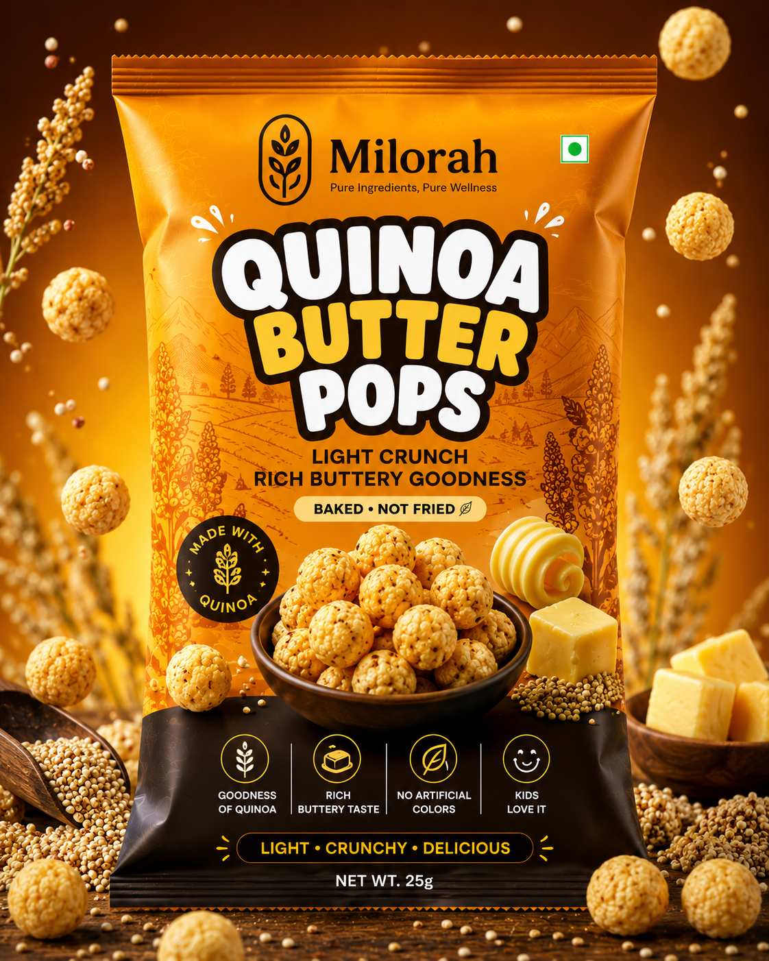 Quinoa Butter Pops